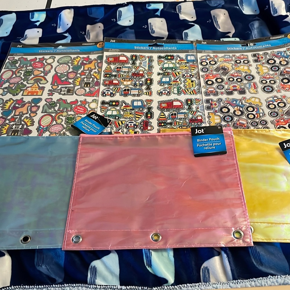 Stickers & sticker pouch